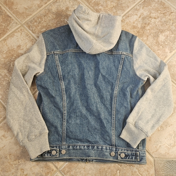 Levi's Mens Hybrid Hooded Trucker Jacket - Small - Picture 9 of 9
